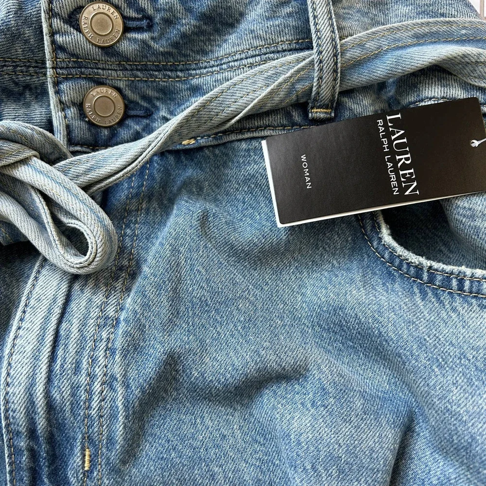 Lauren Ralph Lauren Cropped Wide-Leg Jeans Curvy Plus Size NWT Sz 18W - Picture 5 of 6
